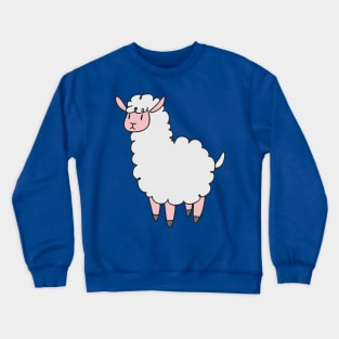 White Llama Crewneck Sweatshirt